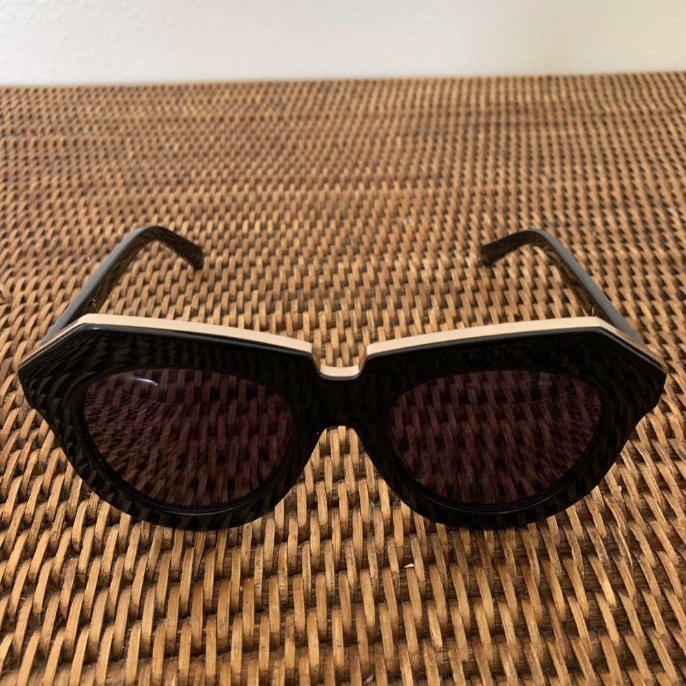 Karen Walker One Worship Sunglasses Black Wide Framed